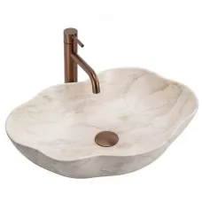Умывальник Rea Pearl Kallisto REA-U0619 50х38 бежевый матовый