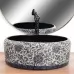 Умывальник Rea Florisa black matt REA-U3307 40х40 рисунок