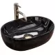 Умывальник Rea Amelia black marble shiny REA-U8000 48x34,5 черный под мрамор