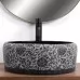 Умывальник Rea Florisa black matt REA-U3307 40х40 рисунок