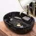 Умывальник Rea Amelia black marble shiny REA-U8000 48x34,5 черный под мрамор