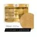 Кухонная мойка Frap FS6050-3 Decor-Золотой сатин