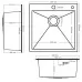 Кухонная мойка Asteria A5550NB-D Decor-Черный