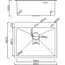 Кухонная мойка Roxen Simple 560220-60G-GR 60x48 золото/зерно