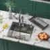 Кухонная мойка Roxen Simple 560220-50-V 50x48 сатин/вулканический песок