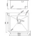 Кухонная мойка Roxen Simple 560220-50-GR 50x48 сатин/зерно