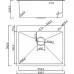 Кухонная мойка Roxen Simple 560220-60B-GR 60x48 графит/зерно