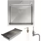 Кухонная мойка Roxen Simple 560220-50-V 50x48 сатин/вулканический песок