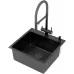 Кухонная мойка Roxen Simple 560220-50B-GR 50x48 графит/зерно