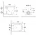 Унитаз Roxen Antares Tornado Long 53x36 530205-01-L, SoftClose (подвесной)