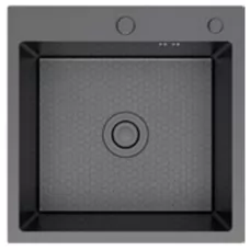 Кухонная мойка Frap FS5050-9 Decor-Оружейная сталь