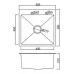 Кухонная мойка Frap FS5050-9 Decor-Оружейная сталь