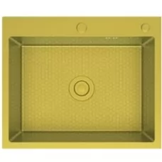 Кухонная мойка Frap FS6050-3 Decor-Золотой сатин