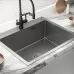 Кухонная мойка Frap FS6050 Decor-Сатин