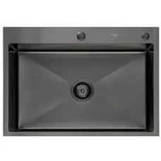 Кухонная мойка Frap FS7050-9 Decor-Оружейная сталь