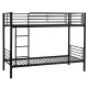 Кровать HALMAR BUNKY 90 двухъярусная, черный
