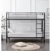 Кровать HALMAR BUNKY 90 двухъярусная, черный