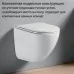 Унитаз Gappo GM1002 безободковый, торнадо, с сиденьем микролифт, белый (подвесной)