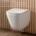Унитаз Gappo GM1003 безободковый, торнадо, с сиденьем микролифт, белый (подвесной)