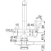 Смеситель для кухни под фильтр Franke Atlas Clear Water 120.0745.585 черный матовый