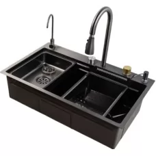 Кухонная мойка Marrbaxx B7546-DMR 75x46 Decor-Графит
