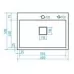 Кухонная мойка Marrbaxx B6050-MS 60x50 графит