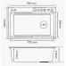 Кухонная мойка Marrbaxx B7546-DMR 75x46 Decor-Графит