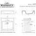 Раковина Marrbaxx Ирен V57D1 50x50 белый