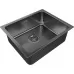 Кухонная мойка Paulmark Vista 54 Uni PM305444-GM 54x44 вороненая сталь