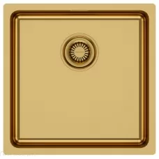 Кухонная мойка Paulmark Vista 44 Uni PM304444-BG 44x44 брашированное золото