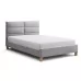 Кровать SIGNAL SIERRA VELVET BLUVEL 03 светло-серый/дуб, 120/200