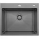 Кухонная мойка BLANTEK LS-5848HN Honeycomb Nano black текстура вороненая сталь