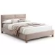 Кровать SIGNAL SIERRA Velvet Bluvel 28 бежевый/дуб, 140/200