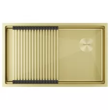 Кухонная мойка Paulmark Next-Pro 74 Uni PM707445-LG 74x45 светлое золото
