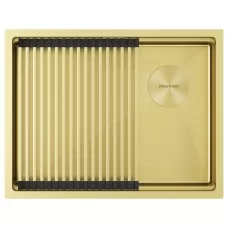 Кухонная мойка Paulmark Next-Pro 58 Uni PM705845-LG 58x45 светлое золото