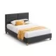 Кровать SIGNAL SIERRA VELVET TAP.150 серый/дуб, 120/200