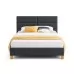 Кровать SIGNAL SIERRA VELVET TAP.150 серый/дуб, 120/200