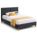 Кровать SIGNAL SIERRA VELVET TAP.150 серый/дуб, 120/200
