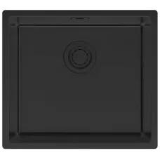 Кухонная мойка Paulmark Lassan 49 UNI LA49-MBN 49x44 черный/черный матовый