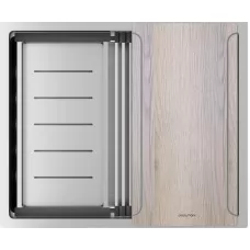 Кухонная мойка Paulmark Next-Multi Sink 54 Uni PM785445-BS 54x45 брашированная нержавеющая сталь