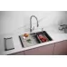 Кухонная мойка Paulmark Next-Multi Sink 74 Uni PM787445-BS 74x45 матовый хром/брашированная нержавеющая сталь