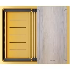 Кухонная мойка Paulmark Next-Multi Sink 54 Uni PM785445-BG 54x45 брашированное золото