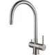 Смеситель для кухни под фильтр Paulmark Heller He213218-BS нержавеющая сталь