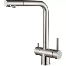 Смеситель для кухни под фильтр Paulmark Skalen Sk213020-BS нержавеющая сталь