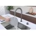 Смеситель для кухни под фильтр Paulmark Estetica Es218006-GM вороненая сталь