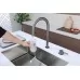 Смеситель для кухни под фильтр Paulmark Estetica Es218006-GM вороненая сталь