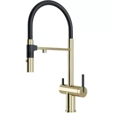 Смеситель для кухни под фильтр Paulmark Gravity Gr213888-LG светлое золото