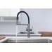 Смеситель для кухни под фильтр Paulmark Nexus Diamond Nd613999-GM вороненая сталь