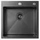 Кухонная мойка Blantek FS-5050HN Honeycomb Nano Black ECO вороненая сталь