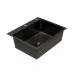 Кухонная мойка Blantek FS-5848HN Honeycomb Nano Black ECO вороненая сталь